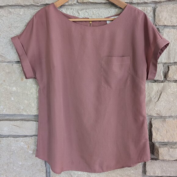 LOFT rose/mauve shirt - Picture 1 of 3